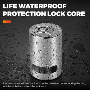 Jinta Iron &amp; Steel Cylindrical Disc Brake <strong>Lock</strong> Key Foldable Waterproof Lightweight Portable for Bicycle Motorcycle E-scooter - Product Image 4
