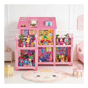 Creative PVC <b>Kitchen</b> <b>Toys</b> <b>Set</b> with Furniture Lighting Gift for Kids Teens Adults - Product Image 1