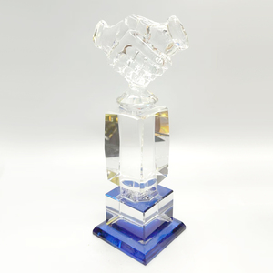 Cao cấp biểu tượng bắt tay tinh thể cúp hợp tác danh dự Quà Tặng Lễ kỷ niệm hợp tác kinh doanh quà lưu niệm - Product Image 2