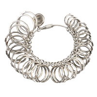 Bijoutiers économiques outil de mesure de joint torique fabrication de bijoux taille de doigt anneau de mesure kit de taille avec échelle US/HK/EU