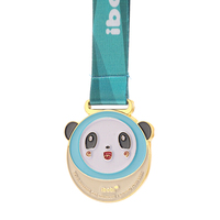 Personnalisé 3D Mignon Anime Animal Médaille En Métal Enfants Courir Marathon Médaille En Alliage De Zinc et En Aluminium Votre Propre Conception
