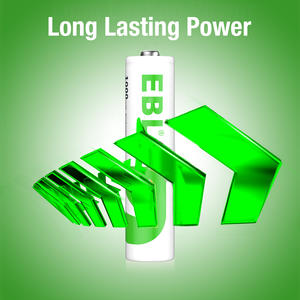 EBL 1000 mAh 3a EBL Paquete de 4 Baterías Recargables de Ni-MH de 1.2v para Linternas, Juguetes y Aplicaciones Médicas - Product Image 6