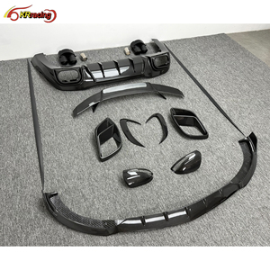 Pièces automobiles Brabu Body Kit, lèvre de pare-chocs en fibre de carbone sèche, aileron arrière pour Mercedes Benz AMG GT63 63s Body Kit Carbone 2021-2024 - Product Image 4