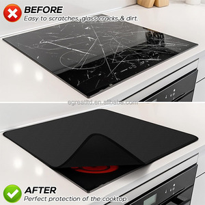 Factory Design Non-slip Silicone Induction Cook-top <b>Protector</b> Mat Stove Top Cover Mat Anti-Scratch Induction Silicone Mat - Product Image 4