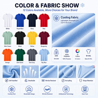 T-shirt personnalisé à séchage rapide, 100% polyester, 150 GSM, respirant, uniforme d'équipe sportive, activité d'entreprise, publicité, OEM
