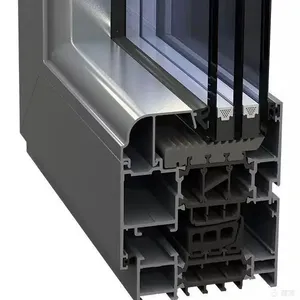 Aluminium Extrusion Anodized High Quality 6063-T5 Sliding Windows Casement Doors or Windows Frame