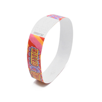 Adhesivo desechable NFC RFID a prueba de manipulaciones Pulsera de papel de festival de 13,56 MHz Pulseras NFC Tyvek