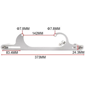 Válvula de aceleración con base de aleación de aluminio y cable 4150 para actualización y mejora, color plateado - Product Image 4