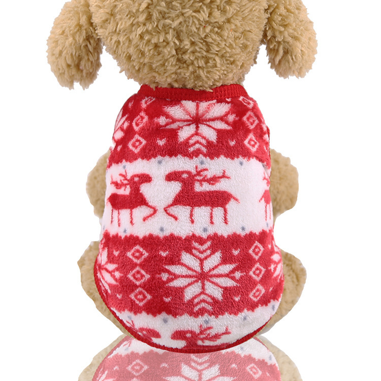 Elan rouge sans manches pour chiot