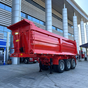 Nouvelle remorque à <span class=keywords><strong>benne</strong></span> <span class=keywords><strong>basculante</strong></span> arrière à 3 essieux de 60 tonnes de Hongsen et nouvelle semi-remorque inclinable minière - Product Image 1