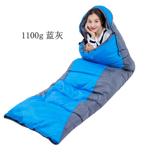 Stock per adulti campeggio <span class=keywords><strong>sacco</strong></span> a <span class=keywords><strong>pelo</strong></span> ispessito inverno caldo primavera estate interconnettibile busta allungabile stile esterno tenda - Product Image 6