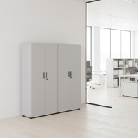 Armoire de classement verticale à double porte mobile de qualité supérieure, rangement de documents, construction en bois massif, bureau d'entreprise, atelier, grande taille