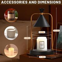 Lampe chauffe-bougie en métal avec minuterie et variateur d'intensité, cadeaux d'anniversaire pour femmes et mamans, décoration de maison neuve, bougies à brancher
