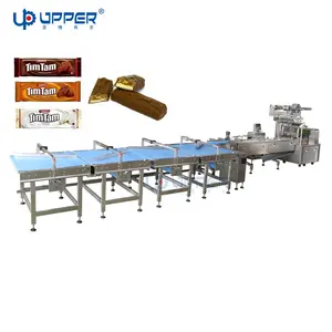 Multi função embalagem máquina linha horizontal fluxo wrapper para chocolate bar/ candy bar