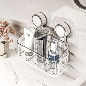Suction Cup Cosmetics Box Wall Hanging Drain Punch Free Rack <b>Bathroom</b> Storage Fantastic - Product Image 3