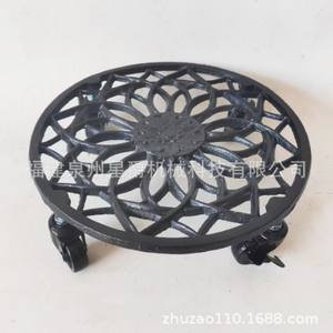 حامل زهور من الحديد العتيق من تشانتشو شيامن مع صينية قديمة وقاعدة وعجلة ضمان لمدة سنة واحدة صينية مياه بوعاء - Product Image 4