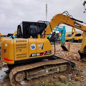 Excavadora Usada de Alta Calidad de 7 Toneladas y 8 Toneladas del Año 2025, Mini Excavadora Sany75, Máquina de Construcción Sany 75 - Product Image 2