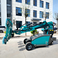 Robot de manutention hydraulique mobile à ventouse pour le levage de marbre, granit et tôles métalliques
