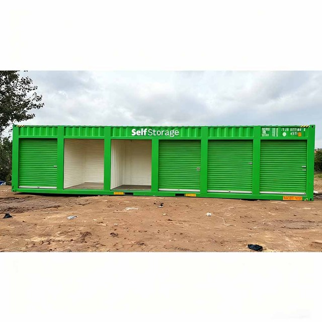 Weatherproof Outdoor Prefab Office Building Self Storage Units Mini Storage Shipping Containers Portable Self Storage Container