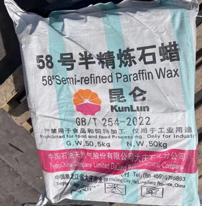 Fabrication chinoise fournir de la cire brute entièrement raffinée 58/60 cire de bougie cire de paraffine 25kg pour la fabrication de bougies - Product Image 2