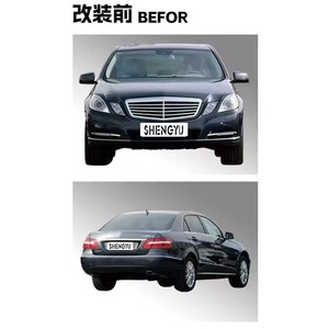 Los parachoques del automóvil contienen parachoques delantero y trasero con lámparas automáticas de rejilla para Benz E W212 09-15 cambio a W213 estilo <span class=keywords><strong>Maybach</strong></span> sin corte - Product Image 4