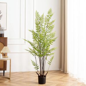 Planta Artificial de Helecho Persa Meng Jie, Planta Grande en Maceta para Interiores, Decoración del Hogar - Product Image 4
