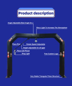 บูธถ่ายภาพ 360 องศา พร้อมอุปกรณ์ประกอบฉาก ฟรีอุปกรณ์เสริม บูธถ่ายภาพ 360 องศา อุปกรณ์ถ่ายภาพระดับมืออาชีพสำหรับขาย - Product Image 3