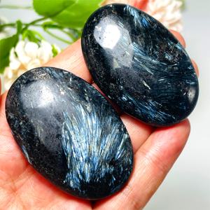 Cristal de Astrophyllite al por Mayor, Cristal de Palma Curativo Natural Pulido, Piedra de Bolsillo de Forma Ovalada para Decoración del Hogar Única y Regalos Navideños - Product Image 6