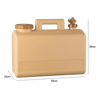 Conteneur de stockage d'eau de camping 28L seau de pêche pliant à la main avec brosse de nettoyage