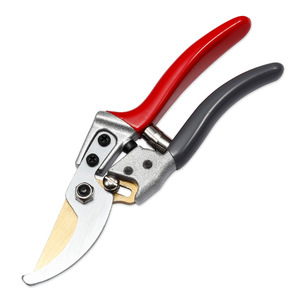 Jolies cisailles de jardinage en acier inoxydable avec poignée rouge, outil de jardinage manuel - Product Image 3