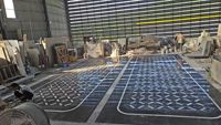 Carrelage de sol en marbre noir et blanc, motif géométrique en treillis, incrustation de pierre Nero Marquina, moderne, écologique, pour villa de luxe