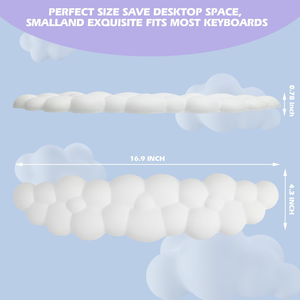 Nube reposamuñecas <span class=keywords><strong>teclado</strong></span> nube reposamuñecas ratón, escritorio nube muñequera almohadilla base antideslizante, nube reposamuñecas - Product Image 2