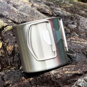 WSY Custom Logo Printed Mountaineering <b>Cup</b> 304 <b>Camping</b> <b>Cup</b> Outdoor Folding Sports Mug Promotion Corporate Activity Business Gift - Product Image 4