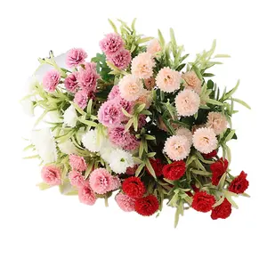 Duofu parede de flores do casamento, decoração de backdrop, peças de mesas e decoração de mesa, lilás artificial, carnação