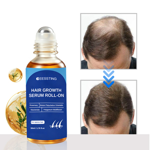 Sérum Capillaire Fortifiant et Stimulant la Croissance à l'Argan et Kératine, Formule Naturelle, Soin Lissant et Nourrissant du Cuir Chevelu, Format Roll-On, Vente en Gros - Product Image 1