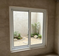 Ventana Corredera de UPVC para Terraza Acristalada, Panel Grande de Vidrio Transparente para Invernadero