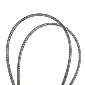 Pvc Black Plastic-Coated Wire Rope Multi-Specification Plastic Coated Steel Wire Rope