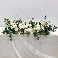 Guirlande de fleurs en soie GNW pour allée de mariage avec couleur et taille personnalisées