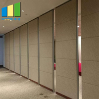 Modern Designed Wooden Movable Partition Wall with Aluminum Alloy Frame Fireproof & Voice Insulation for Home Office School Use