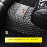 Tapis de sol auto-adhésifs complets pour Cadillac, tapis de voiture antidérapants, tapis en moquette double couche, accessoires de voiture personnalisés