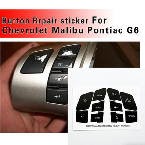 Pegatina adhesiva negra para reparación de botones de control del volante de Chevrolet, para modelos 2007-2014 - Product Image 5