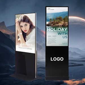 จอแสดงผลดิจิทัล LCD ขนาด 32 43 49 55 65 75 นิ้ว พร้อมเครื่องเล่นมีเดียคลาวด์วิดีโอแบบเต็มจอ ระบบแอนดรอยด์ สำหรับอุปกรณ์โฆษณาแบบตั้งพื้น - Product Image 1