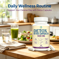Capsules Détox de Haute Qualité Nettoyant Intestinal pour Adultes Cure de 15 Jours Santé du Foie et de l'Intestin Suppléments à Base de Plantes