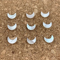 Vente en gros perles de nacre naturelle nacre coquille de lune personnalisées pour accessoires de fabrication de bijoux à bricoler soi-même