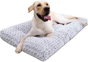 Luxus-Hundebett |   Ultra Weicher Rosenvelours |   Maschinenwaschbar & Rutschfester Boden - Product Image 2
