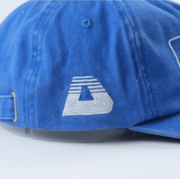 Custom Borduurlogo Gewassen Katoen 5 Panel Ongestructureerde Snapback Cap Met Licht Gebogen Rand
