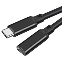 Cable de Extensión USB C, Cable de Extensión de Datos USB Tipo C Macho a Hembra, Carga y Sincronización, Pd 240w 20g 4k 60hz