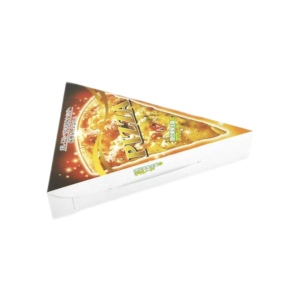 Biểu Tượng Tùy Chỉnh Lát Duy Nhất Sóng Bánh Pizza Hộp Giấy Bền Chất Liệu Với Dập Nổi Đóng Dấu Thiết Kế Cho Nhấy-đi Bao Bì Thực Phẩm - Product Image 1