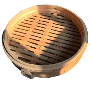 Doğal bambu büyük bambu vapur kapaklı dim sum için ambalaj köfte - Product Image 1