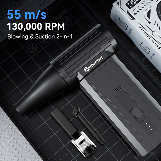 Handheld Mini Violent Turbofan: 130,000 RPM Blower with Industrial-Grade Power